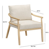 Dixie Cream Performance Corduroy Accent Chair by TOV Furniture at Eve Furniture