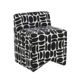 Pippa Geometric Jacquard Weave Stool by TOV Furniture at Eve Furniture