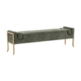 Ines Textured Velvet Bench by TOV Furniture at Eve Furniture