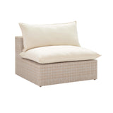 Cali Natural Wicker Outdoor Armless Chair by TOV Furniture at Eve Furniture