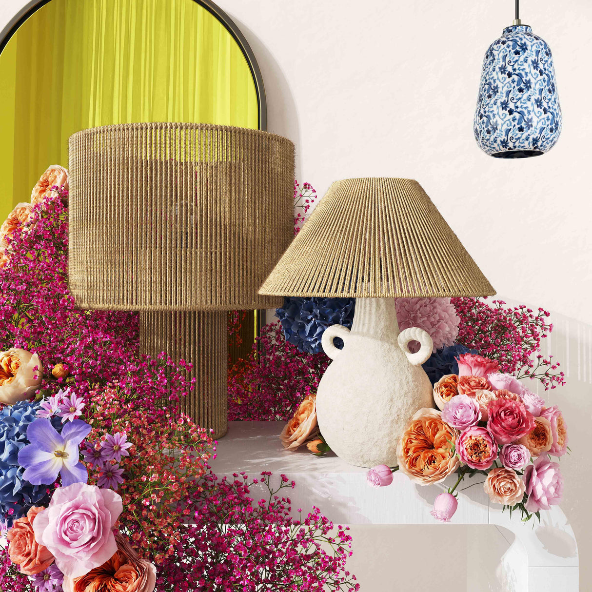 Hope Natural Table Lamp by TOV Furniture at Eve Furniture