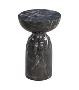 Rue Marble Indoor / Outdoor Round Side Table by TOV Furniture at Eve Furniture