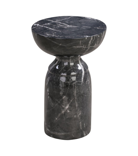 Rue Marble Indoor / Outdoor Round Side Table by TOV Furniture at Eve Furniture