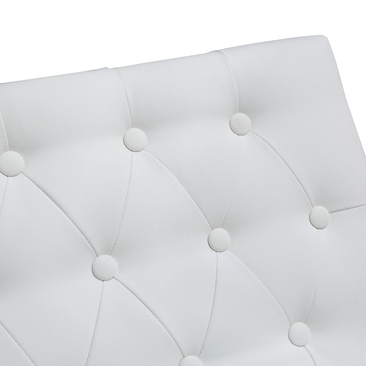 Helsinki White Performance Vegan Leather Stool - Set of 2 by TOV Furniture at Eve Furniture