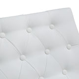 Helsinki White Performance Vegan Leather Stool - Set of 2 by TOV Furniture at Eve Furniture