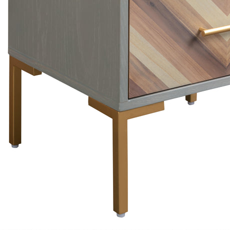Quinn Grey Side Table by TOV Furniture at Eve Furniture