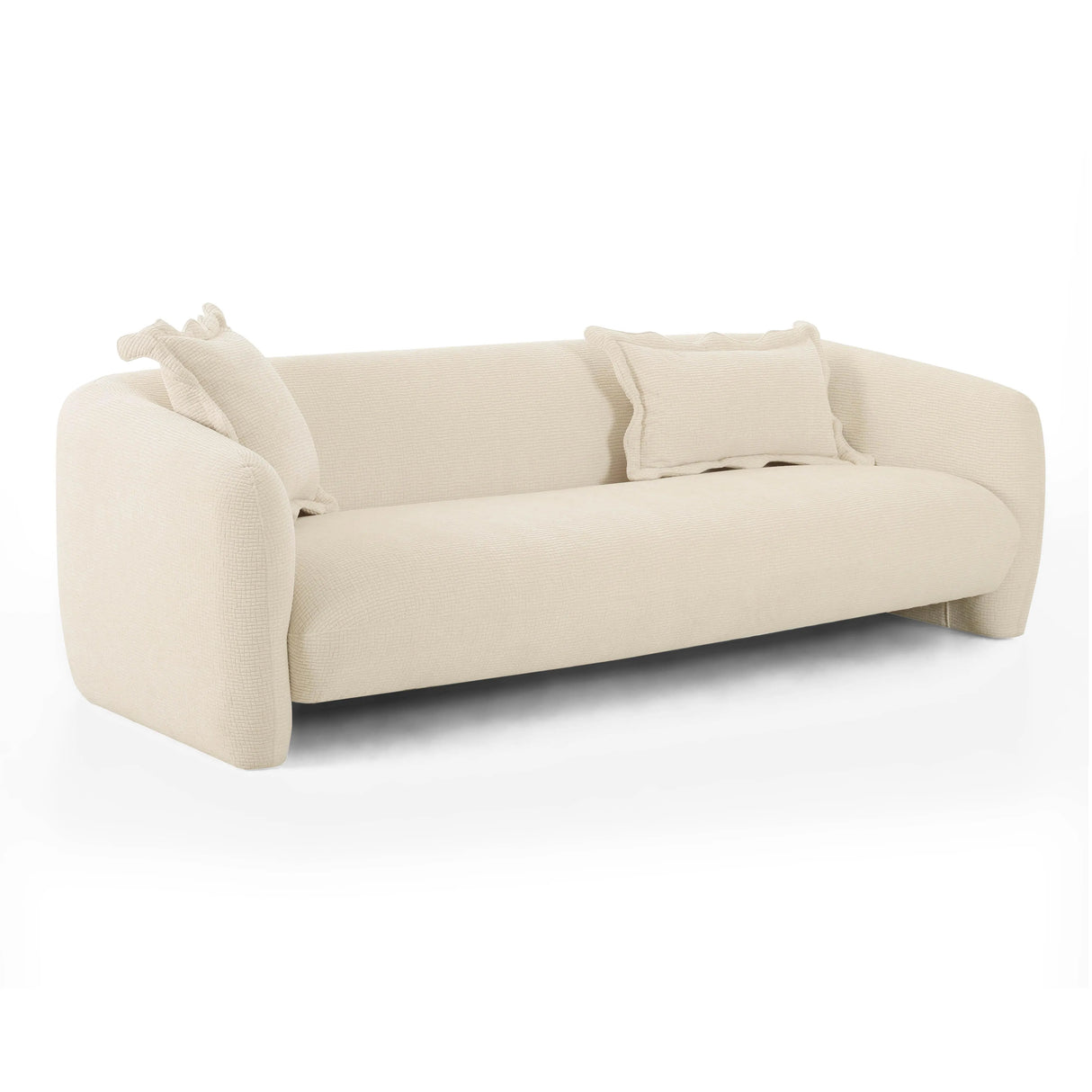 Lou Sandstone Textured Fabric Sofa by TOV Furniture at Eve Furniture