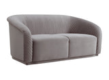 Yara Pleated Velvet Loveseat by Inspire Me! Home Decor by TOV Furniture at Eve Furniture