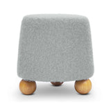 Jaine Loose Mohair Stool by TOV Furniture at Eve Furniture