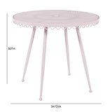 Erica Wrought Iron Outdoor Cafe Table by TOV Furniture at Eve Furniture