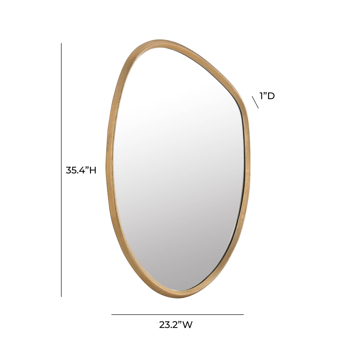 Mika Gold Wall Mirror by TOV Furniture at Eve Furniture