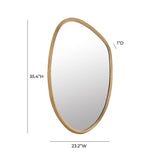 Mika Gold Wall Mirror by TOV Furniture at Eve Furniture