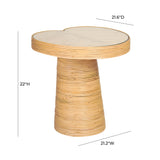 Felicia Lilypad Side Table by TOV Furniture at Eve Furniture