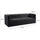 Norah Black Velvet Sofa by TOV Furniture at Eve Furniture