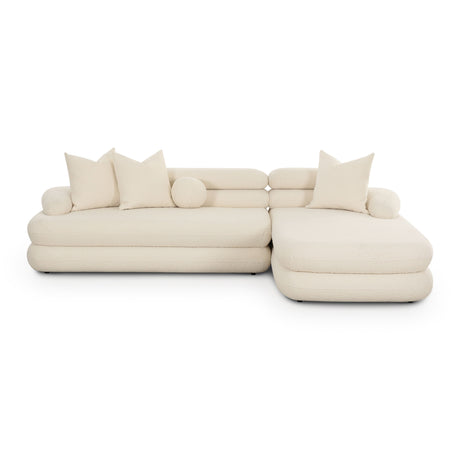 Lulu Cream Boucle Modular Sectional by TOV Furniture at Eve Furniture