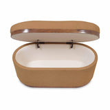 Olivier Boucle Oval Storage Ottoman by TOV Furniture at Eve Furniture