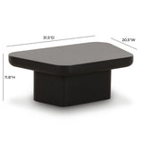 Yoko Black Coffee Table by TOV Furniture at Eve Furniture