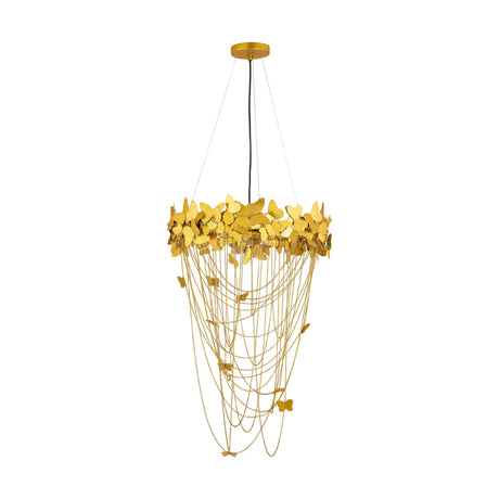 Butterfly Gold Chandelier by TOV Furniture at Eve Furniture