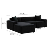 Olafur Upholstered Sectional by TOV Furniture at Eve Furniture