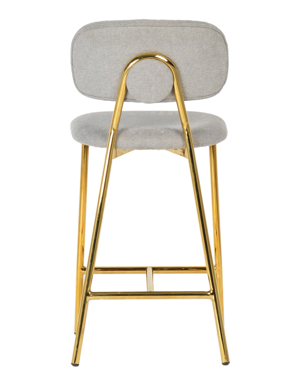 Ariana Grey Counter Stool with Gold Legs - Set of 2 by TOV Furniture at Eve Furniture