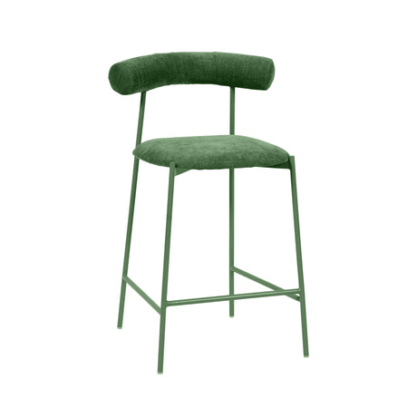 Liliana Performance Velvet Stool by TOV Furniture at Eve Furniture