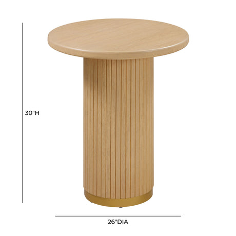 Chelsea Oak Wood Entry Table by TOV Furniture at Eve Furniture