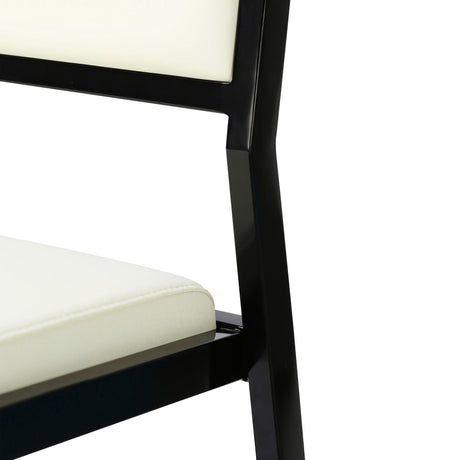 Gale Performance Vegan Leather Stackable Stool - Set of 2 by TOV Furniture at Eve Furniture