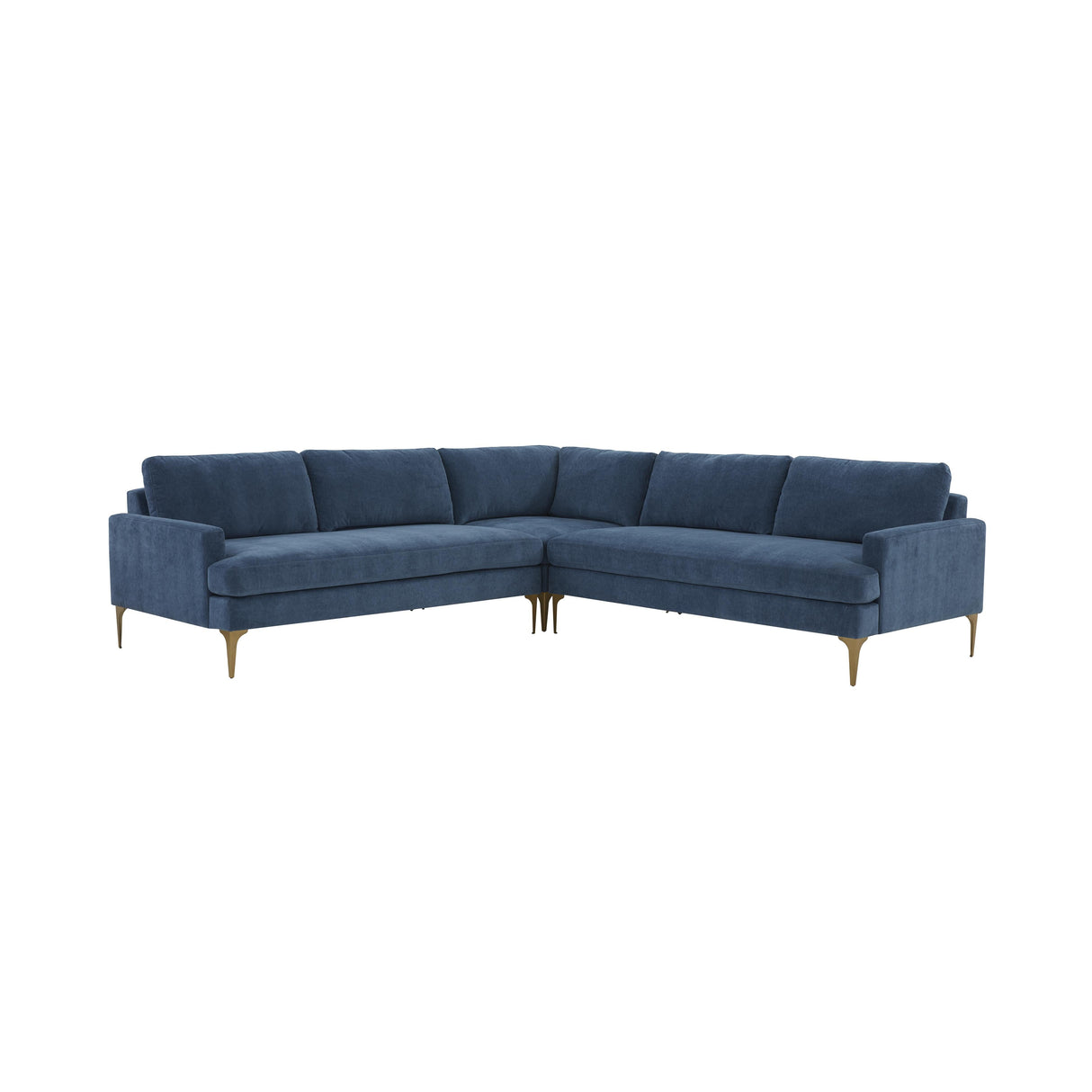 Serena Velvet L-Sectional by TOV Furniture at Eve Furniture