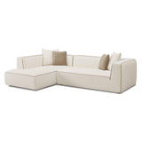 Tristine Cream Linen Sectional by TOV Furniture at Eve Furniture
