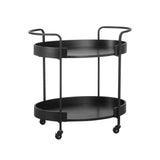 Cyril Black Bar Cart by TOV Furniture at Eve Furniture
