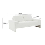 Maeve Upholstered Loveseat by TOV Furniture at Eve Furniture