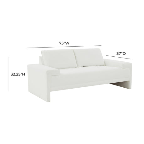 Maeve Upholstered Loveseat by TOV Furniture at Eve Furniture