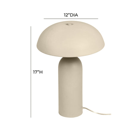 Sammi Taupe Table Lamp by TOV Furniture at Eve Furniture