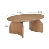 Sofia Cognac Wooden Coffee Table by TOV Furniture at Eve Furniture