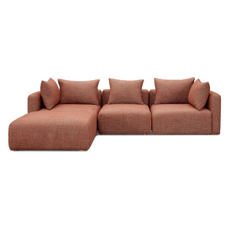 Hangover Heavy Textured Fabric 4-Piece Modular Sectional by TOV Furniture at Eve Furniture