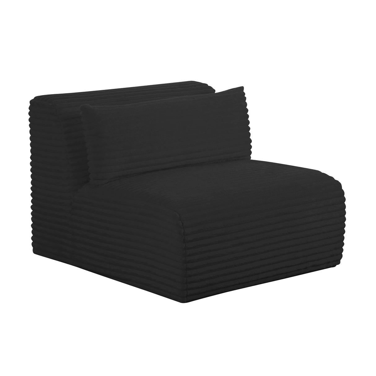 Tarra Fluffy Oversized Corduroy Modular Armless Chair by TOV Furniture at Eve Furniture