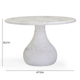 Smooch Indoor / Outdoor 47" Round Dining Table by TOV Furniture at Eve Furniture