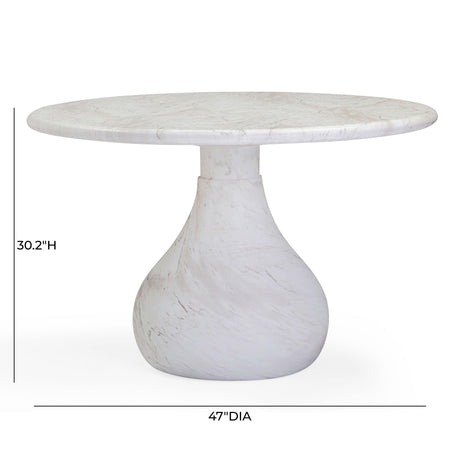 Smooch Indoor / Outdoor 47" Round Dining Table by TOV Furniture at Eve Furniture