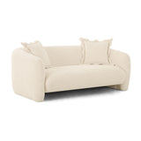 Lou Sandstone Textured Fabric Loveseat by TOV Furniture at Eve Furniture