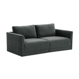 Willow Velvet Modular Loveseat by TOV Furniture at Eve Furniture