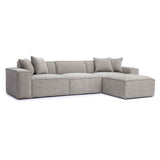 Mindy Chenille Basketweave Modular Sectional by TOV Furniture at Eve Furniture