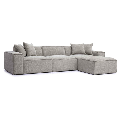 Mindy Chenille Basketweave Modular Sectional by TOV Furniture at Eve Furniture