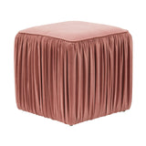 Morgan Pleated Velvet Ottoman by TOV Furniture at Eve Furniture