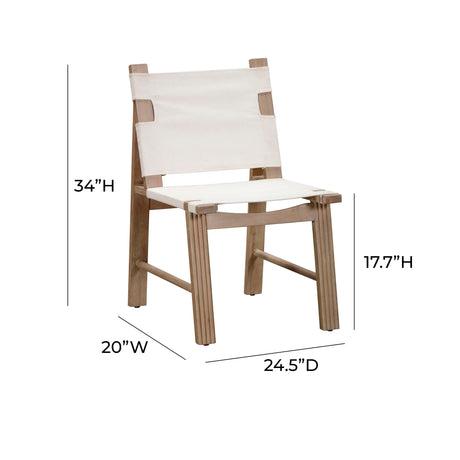 Cassie Cream Outdoor Dining Chair - Set of 2 by TOV Furniture at Eve Furniture