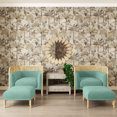 Desiree Velvet Ottoman by TOV Furniture at Eve Furniture