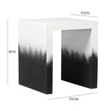 Matra Black and White End Table by TOV Furniture at Eve Furniture