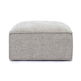 Mindy Chenille Basketweave Ottoman by TOV Furniture at Eve Furniture