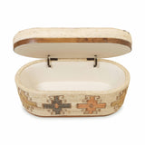 Olivier Cotton Oval Storage Ottoman by TOV Furniture at Eve Furniture