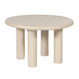 Barbara Cream Textured Indoor / Outdoor 47" Round Dining Table by TOV Furniture at Eve Furniture