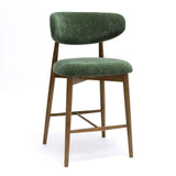 Zinea Performance Textured Velvet Counter Stool by TOV Furniture at Eve Furniture